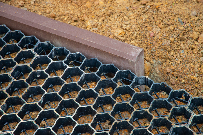 Terrängarmering Svart 600 x 400 x 40 mm 4-pack